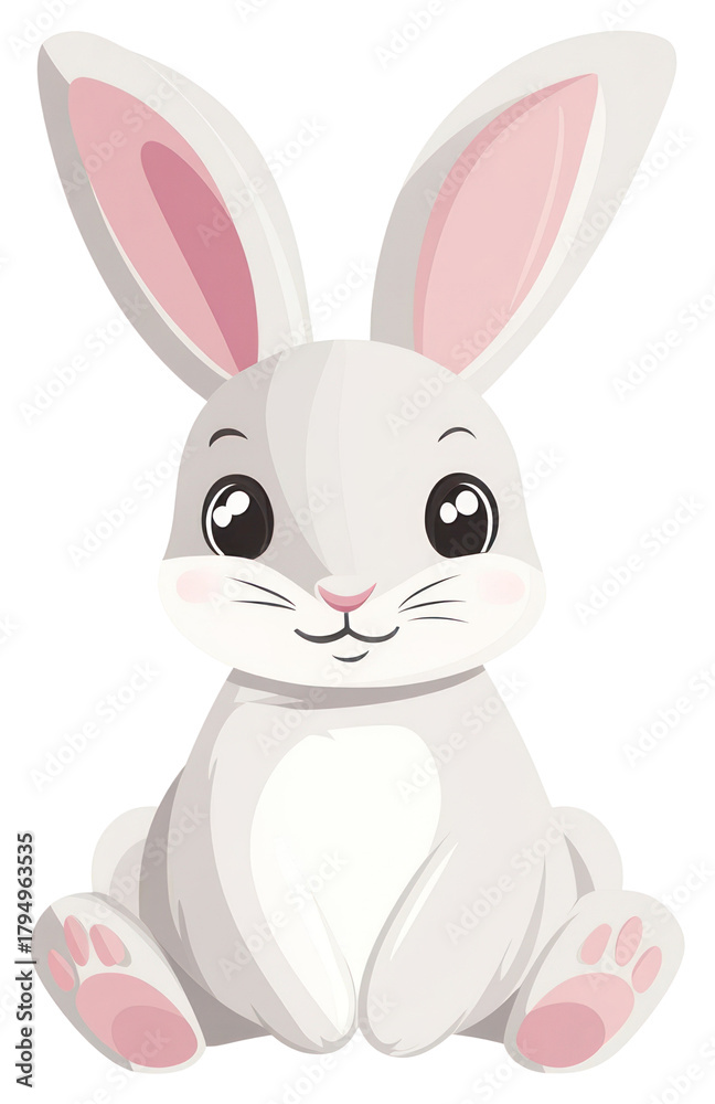Fototapeta premium PNG Rabbit illustration cartoon animal.