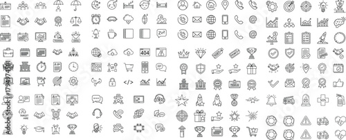 Business and Technology Icons Collection communication