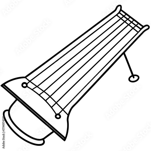 vector illustration of a swing