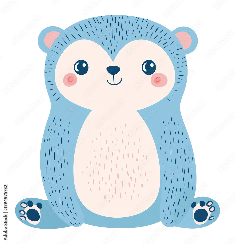Fototapeta premium PNG Illustration of Sloth cartoon children's animal.