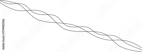 Curve wave seamless pattern. Thin line wavy abstract vector background.Vector illustration eps 10