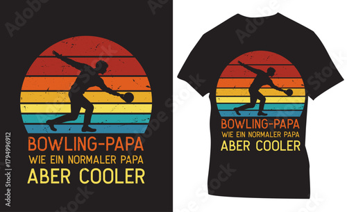 Bowling-papa wie ein normaler papa, aber cooler