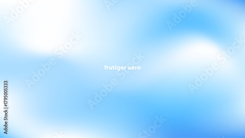 Abstract Frutiger Aero style vector background in blue with white accents. Smooth, silky, and airy design resembling sky and soft fabric, perfect for modern, minimalistic, and digital design projects.