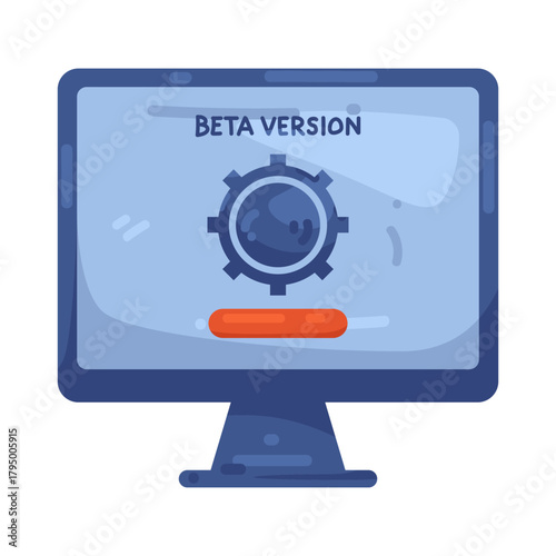 Illustration of Beta Version on Computer Screen