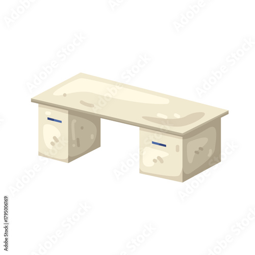 Illustration of Office Desk