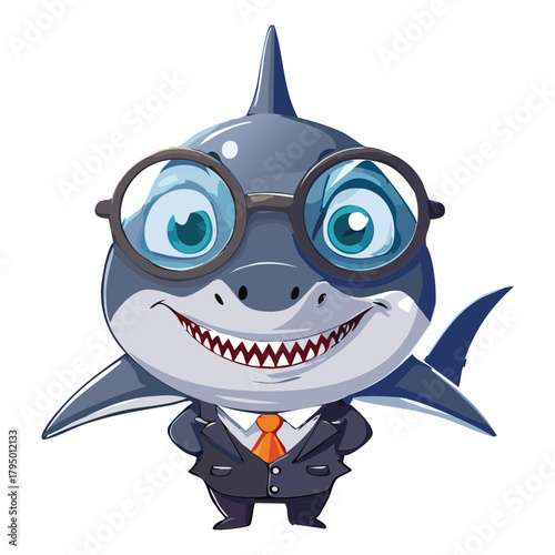 Contented Gray Seal Pup Resting on a Snowy Ice Floe Gazing Out into the Arctic Winter Landscape Illustration