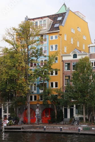 Canvas Print houses in amsterdam