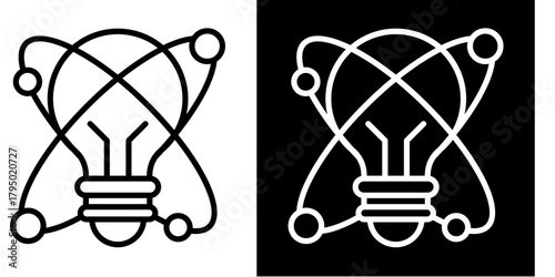 Idea Icon Set White Style Collection