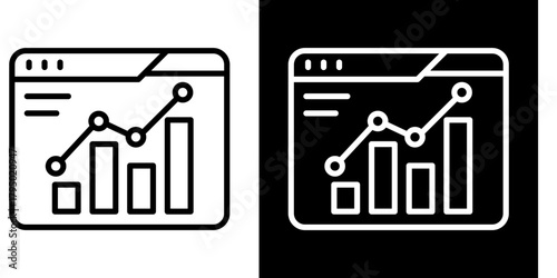 Financial Icon Set White Style Collection