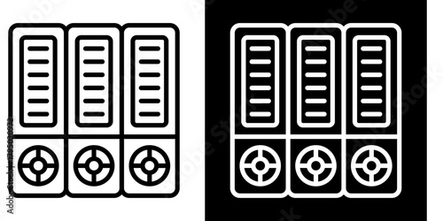 File Icon Set White Style Collection