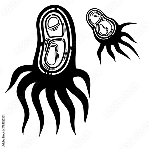 Science Cell Doodle Cute