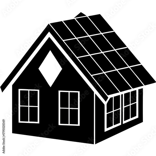 house with solar panels
