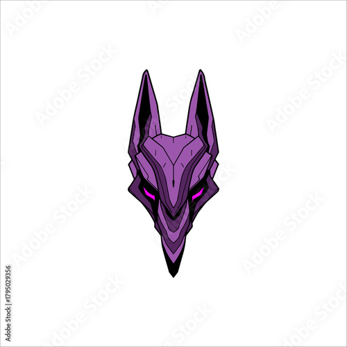 cyberpunk fox drawing artwork handmade illustration