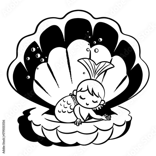 black and white flowers