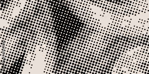 Abstract Halftone Pop Art Texture Background. Futuristic Technology Concept