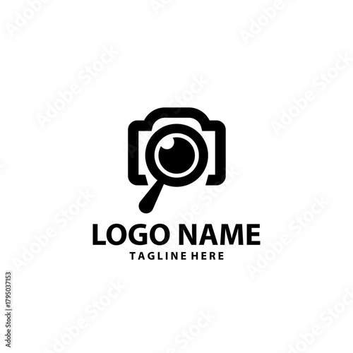 search photo logo design vector