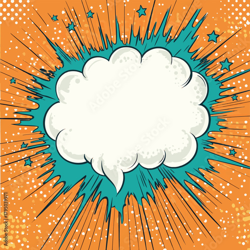 Blank comic speech bubble