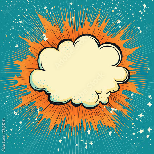 Blank comic speech bubble