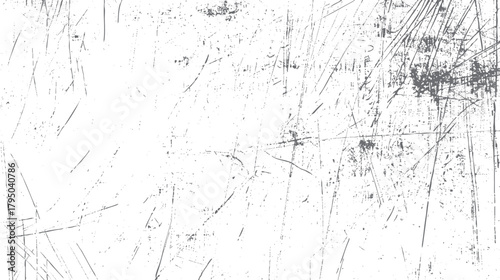 Abstract grey and white textured background with distressed scratches and speckles creating a grunge effect