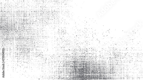 Abstract grey and white textured background with scattered dots and grid pattern vector