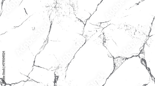 Abstract grey marble texture with fine cracks and speckles on a white background vector