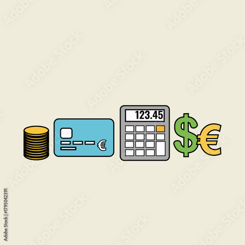 Tools and symbols for finance and calculation