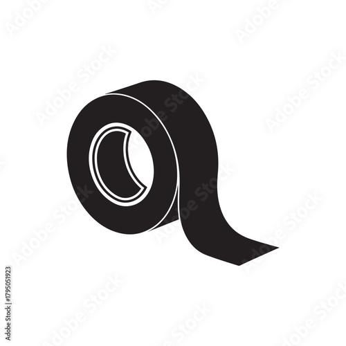 Adhesive Tape Cut-Out Black Vector Pack.