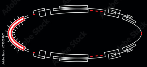 Comprehensive Library Vector Background Design Halftone Circle Brushes with Distinctive Artistic Outlines in Black