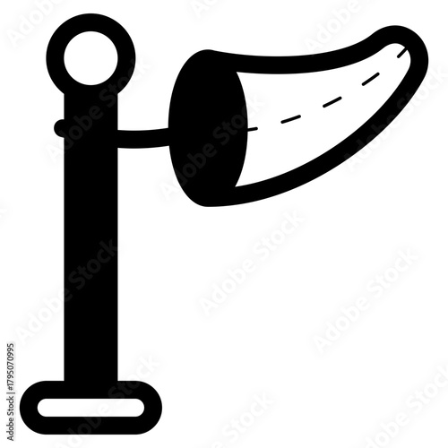 windsock wind direction indicator icon