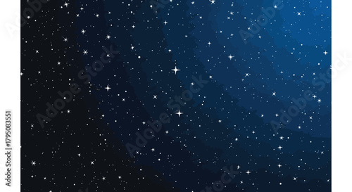 Captivating Starry Sky Backdrop A Deep Blue Cosmic Canvas with Twinkling Stars