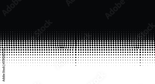 Halftone Fade Effect Transition from Dark to Light with Dotted Gradient