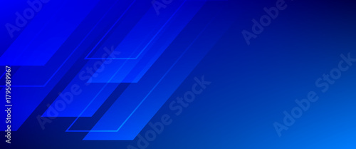 dark blue background with abstract square shape, dynamic and sport banner concept. gradient blue background.