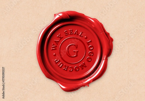 Wax Seal Logo Mockup