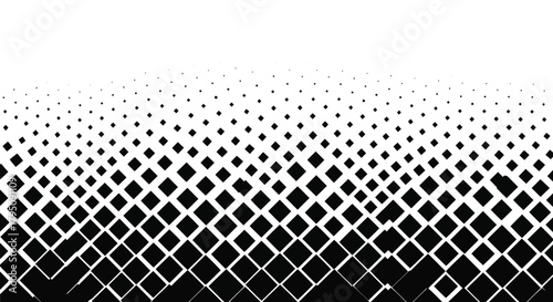 Abstract Black and White Diamond Pattern with Gradient Effect Illustration