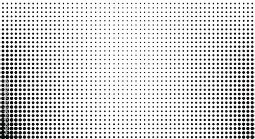 Black and White Halftone Pattern with Gradual Density Shift for Abstract Backgrounds