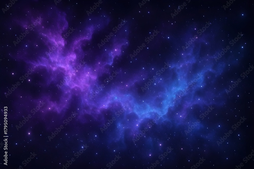 Naklejka premium Stunning cosmic nebula with dreamy ethereal glow