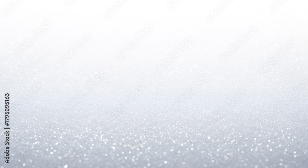 Obraz premium White glitter sparkle texture on shimmering silver surface. Abstract bright background with bokeh light for Christmas or New Year greeting card.
