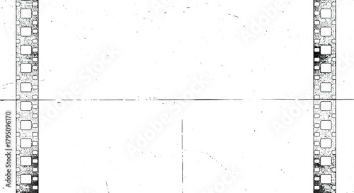 Textured Vintage Film Strip Frame for Creative Projects