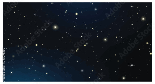 A Celestial Dance Capturing the Sparkle of Stars in the Night Sky