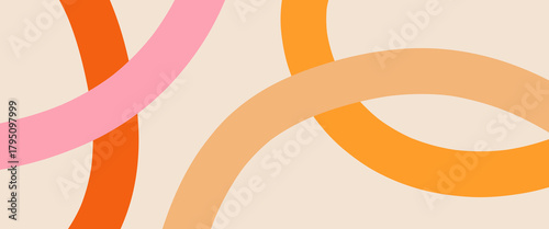 abstract background for summer. Creative concept of summer bright cover, card or poster in minimal style.