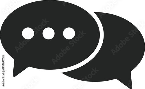 Message icon set. Chat discussion symbol. online conversation Speech bubble. chat bubbles icons collection