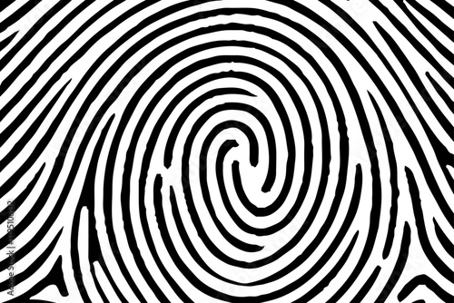 fingerprint background, print, banner. Vector white and black fingerprint texture. fingerprint background, maze, white print. Fingerprint seamless background on square shape.