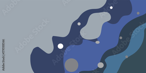 Abstract background of melting winter snow with wavy copy space area