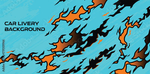 background banner gaming esport aqua Turquoise orange black digital camouflage grunge pixel root nature forest modern deco