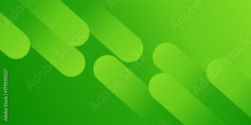 Green background abstract with Gradient in empty room studio, green background studio with shine use for product shooting.