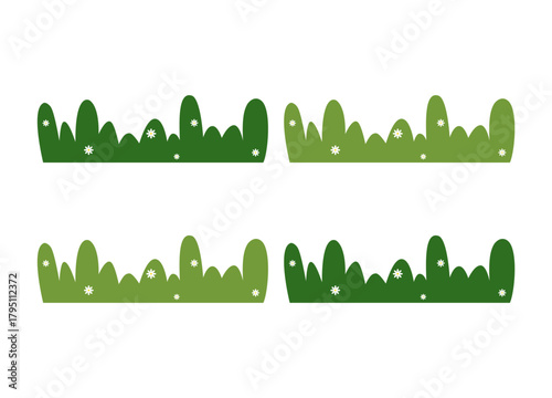 Fresh Green Shrubbery Element for Nature Backgrounds