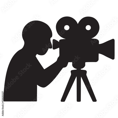  vintage film camera on a tripod