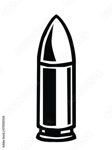 bullet on white back ground