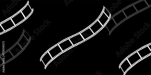 Filmstrip set illustration vector eps 10