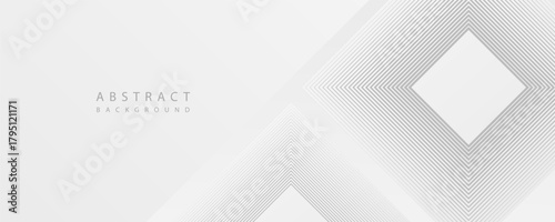 Abstract white and light gray modern soft luxury texture with geometric shape overlap layer. vector